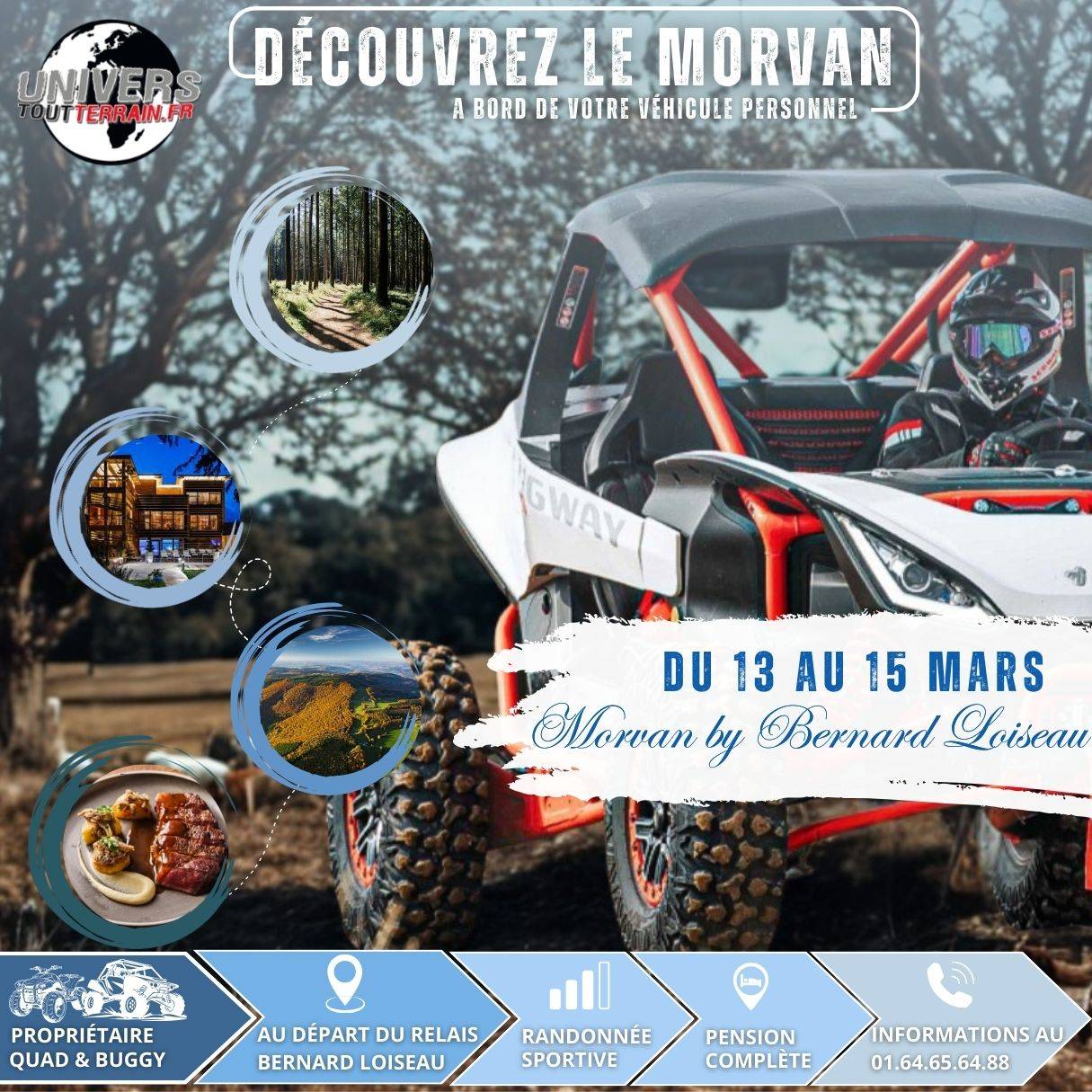 Randonnée Off-Road dans le Morvan – Séjour Haut de Gamme – Mars 2026